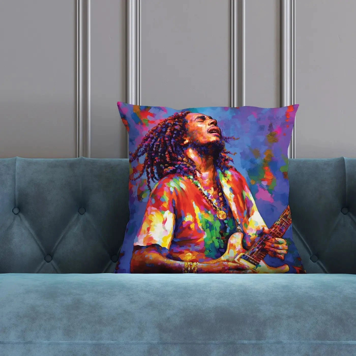 Bob Marley Cushion Bob Marley Cushion wall art product Leon Devenice