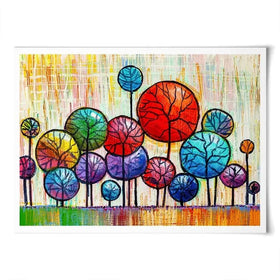 Bobble Trees Art Print Bobble Trees Art Print wall art product S-BELOV / Shutterstock