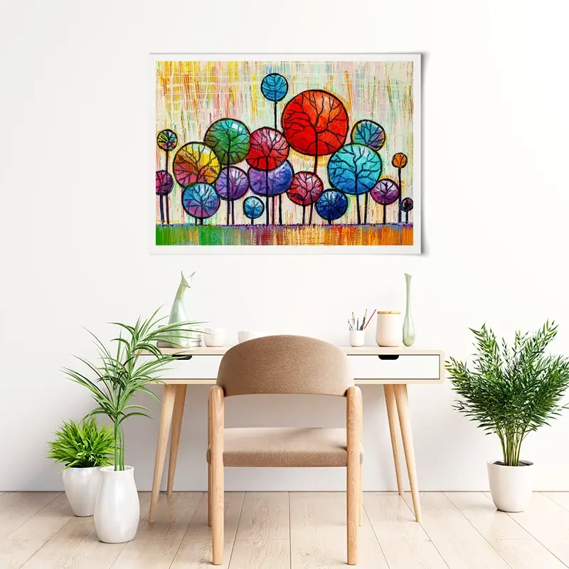 Bobble Trees Art Print Bobble Trees Art Print wall art product S-BELOV / Shutterstock