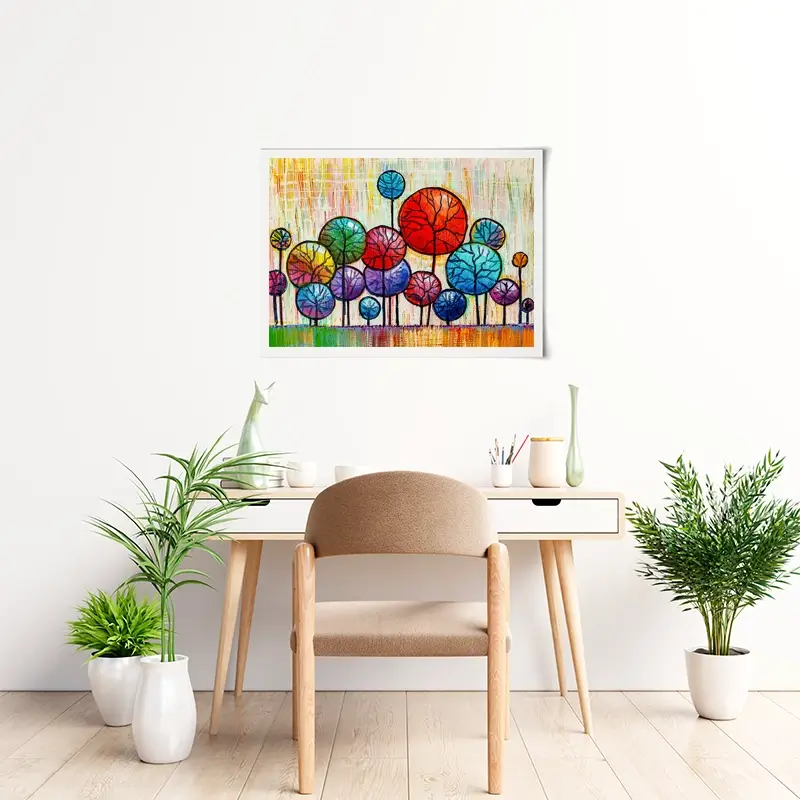 Bobble Trees Art Print Bobble Trees Art Print wall art product S-BELOV / Shutterstock