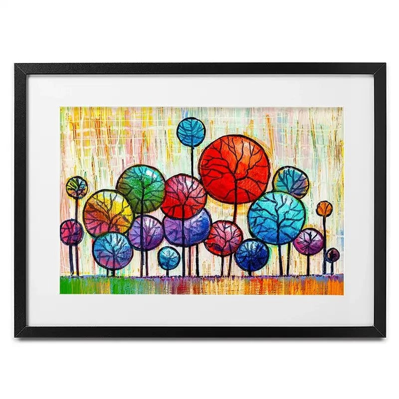 Bobble Trees Framed Art Print Bobble Trees Framed Art Print wall art product S-BELOV / Shutterstock