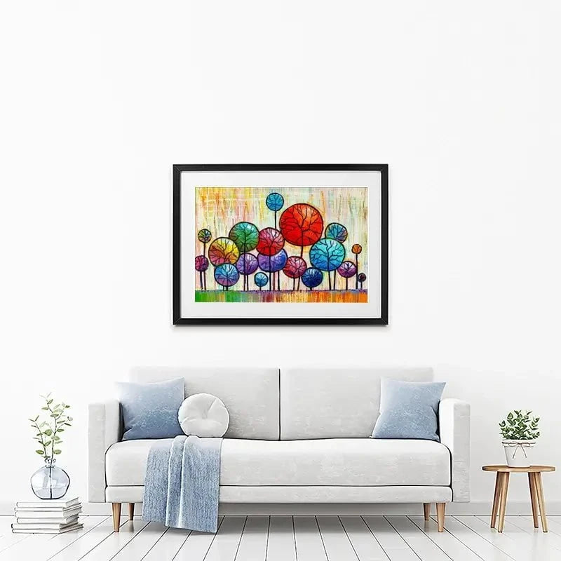 Bobble Trees Framed Art Print Bobble Trees Framed Art Print wall art product S-BELOV / Shutterstock