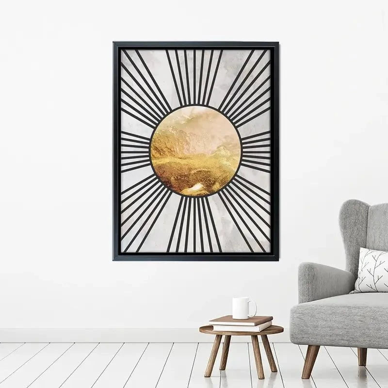 Boho Sun Black 1 Canvas Print Boho Sun Black 1 Canvas Print wall art product Sarah Manovski