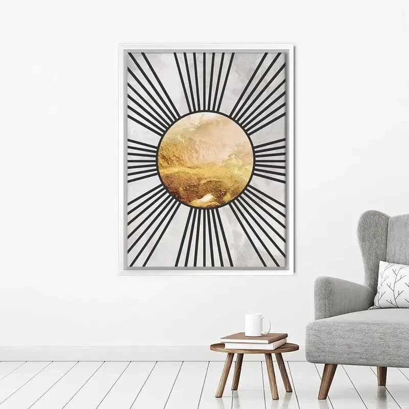 Boho Sun Black 1 Canvas Print Boho Sun Black 1 Canvas Print wall art product Sarah Manovski