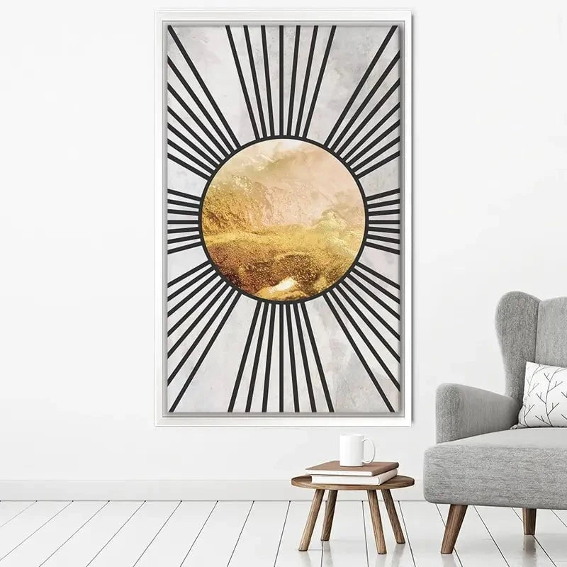 Boho Sun Black 1 Canvas Print Boho Sun Black 1 Canvas Print wall art product Sarah Manovski