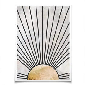 Boho Sun Black 2 Art Print Boho Sun Black 2 Art Print wall art product Sarah Manovski