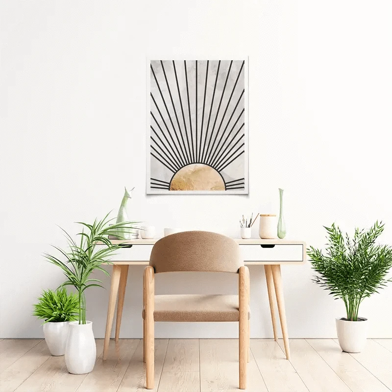 Boho Sun Black 2 Art Print Boho Sun Black 2 Art Print wall art product Sarah Manovski