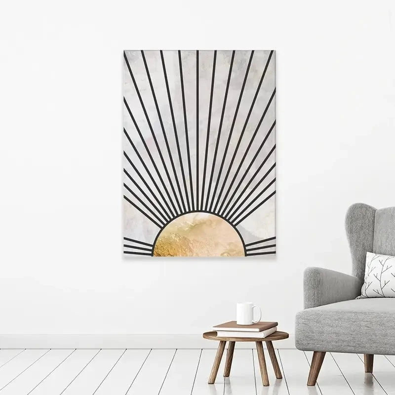 Boho Sun Black 2 Canvas Print Boho Sun Black 2 Canvas Print wall art product Sarah Manovski