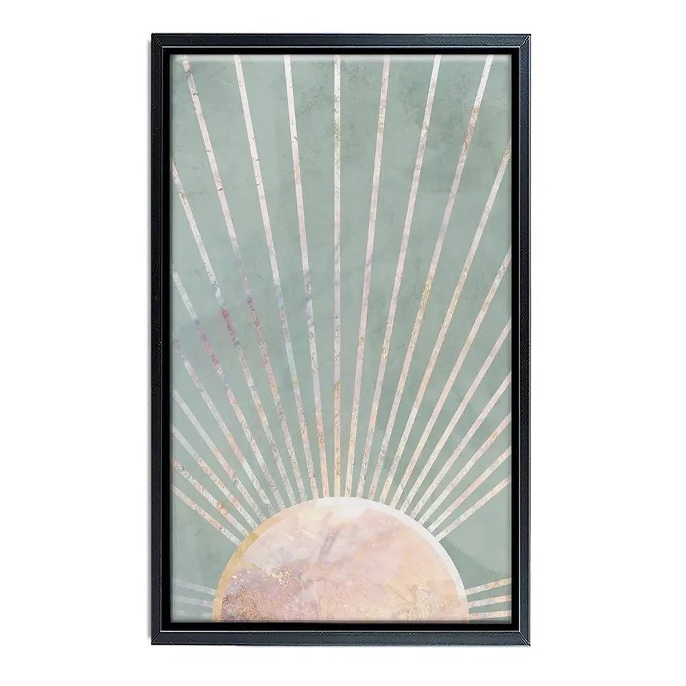 Boho Sun Pale Green 2 Canvas Print Boho Sun Pale Green 2 Canvas Print wall art product Sarah Manovski