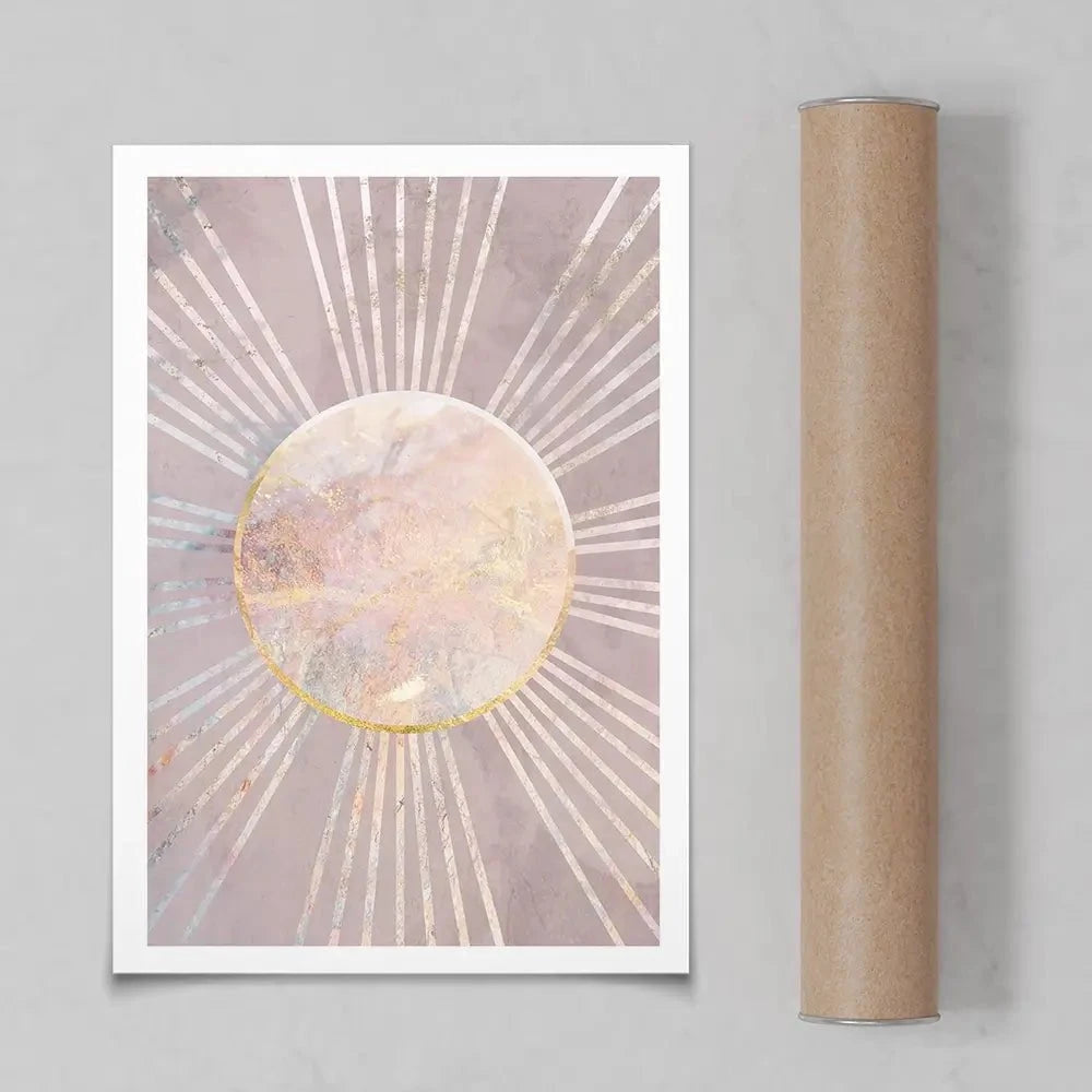 Boho Sun Pink 1 Art Print Boho Sun Pink 1 Art Print wall art product Sarah Manovski