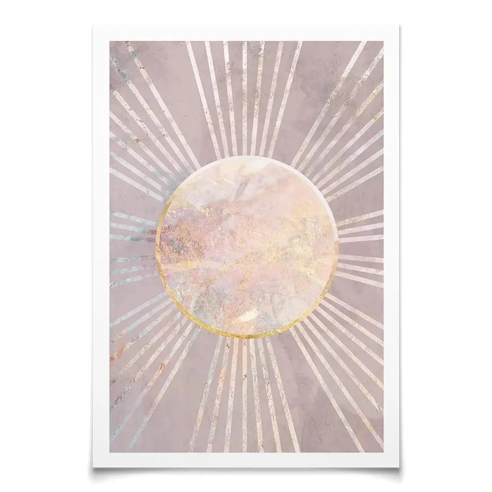 Boho Sun Pink 1 Art Print Boho Sun Pink 1 Art Print wall art product Sarah Manovski