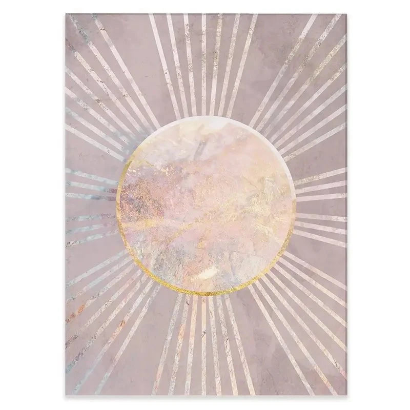 Boho Sun Pink 1 Canvas Print Boho Sun Pink 1 Canvas Print wall art product Sarah Manovski