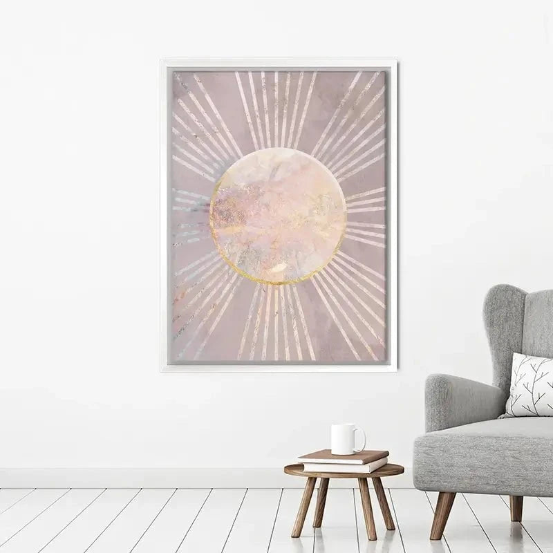 Boho Sun Pink 1 Canvas Print Boho Sun Pink 1 Canvas Print wall art product Sarah Manovski