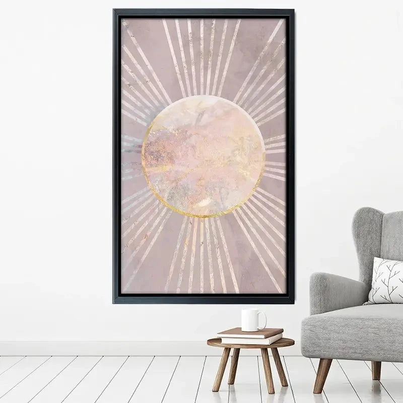 Boho Sun Pink 1 Canvas Print Boho Sun Pink 1 Canvas Print wall art product Sarah Manovski