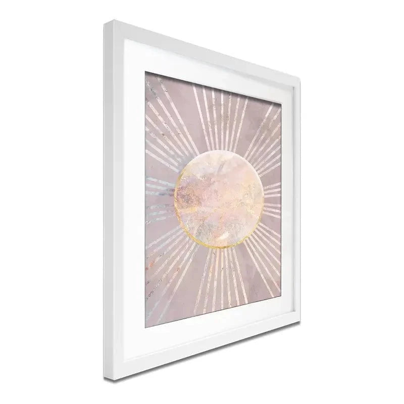 Boho Sun Pink 1 Framed Art Print Boho Sun Pink 1 Framed Art Print wall art product Sarah Manovski