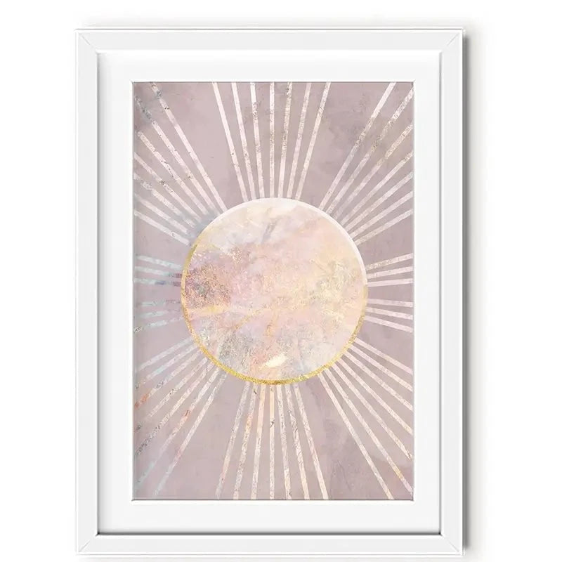 Boho Sun Pink 1 Framed Art Print Boho Sun Pink 1 Framed Art Print wall art product Sarah Manovski