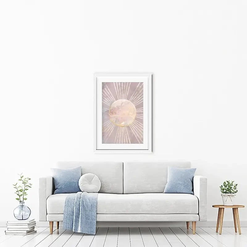 Boho Sun Pink 1 Framed Art Print Boho Sun Pink 1 Framed Art Print wall art product Sarah Manovski