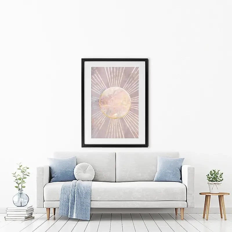 Boho Sun Pink 1 Framed Art Print Boho Sun Pink 1 Framed Art Print wall art product Sarah Manovski