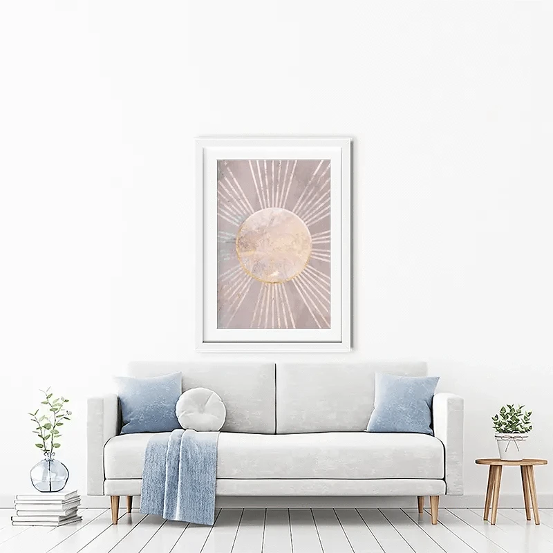 Boho Sun Pink 1 Framed Art Print Boho Sun Pink 1 Framed Art Print wall art product Sarah Manovski