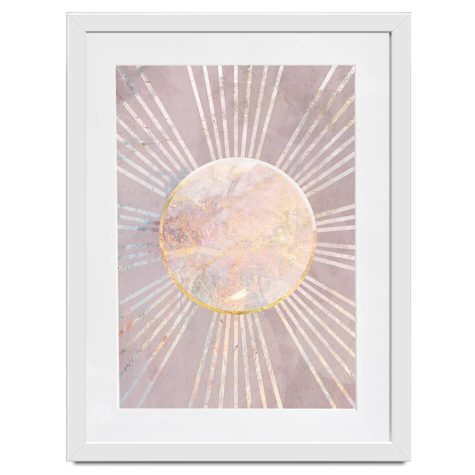 Boho Sun Pink 1 Framed Art Print Boho Sun Pink 1 Framed Art Print wall art product Sarah Manovski