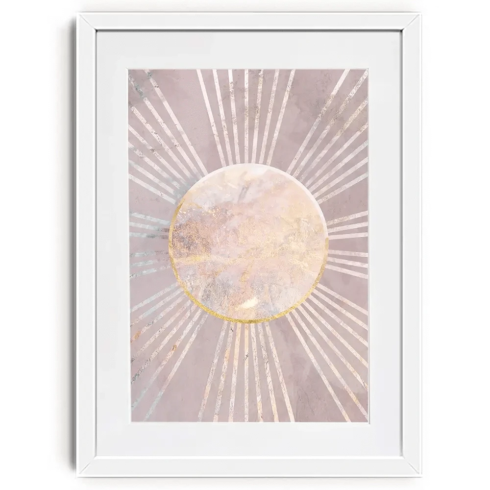 Boho Sun Pink 1 Framed Art Print Boho Sun Pink 1 Framed Art Print wall art product Sarah Manovski