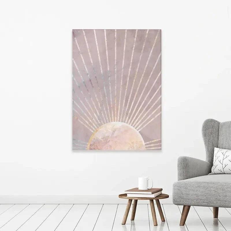 Boho Sun Pink 2 Canvas Print Boho Sun Pink 2 Canvas Print wall art product Sarah Manovski