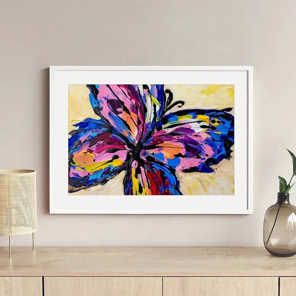 Bold Butterfly Framed Art Print Bold Butterfly Framed Art Print wall art product Olga Tkachyk