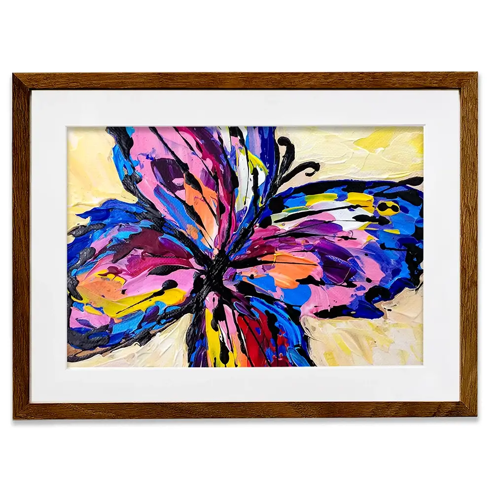 Bold Butterfly Framed Art Print Bold Butterfly Framed Art Print wall art product Olga Tkachyk