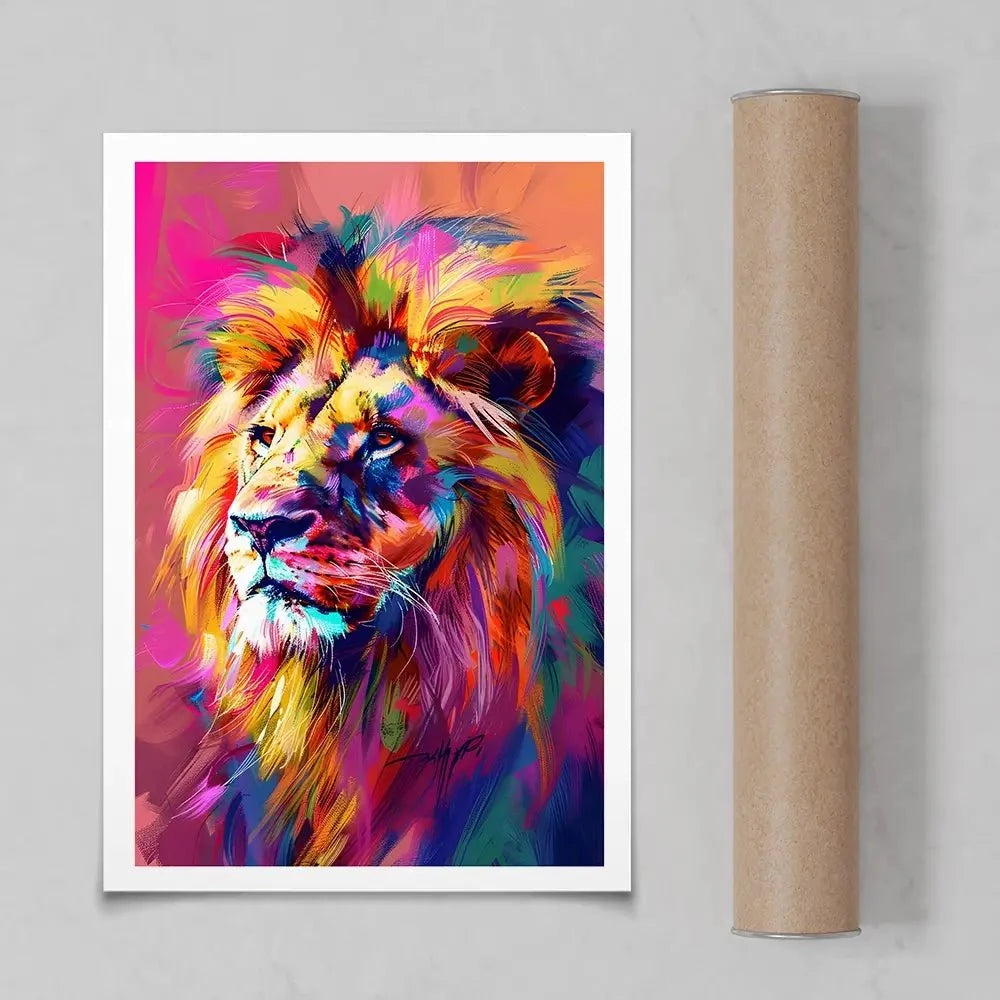 Bold Lion Art Print Bold Lion Art Print wall art product Art Print Shop