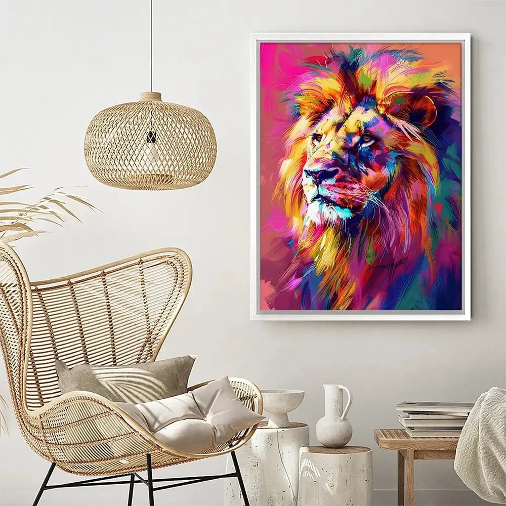 Bold Lion Canvas Print Bold Lion Canvas Print wall art product Art Print Shop