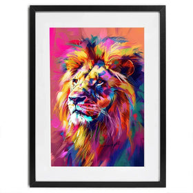 Bold Lion Framed Art Print Bold Lion Framed Art Print wall art product Art Print Shop