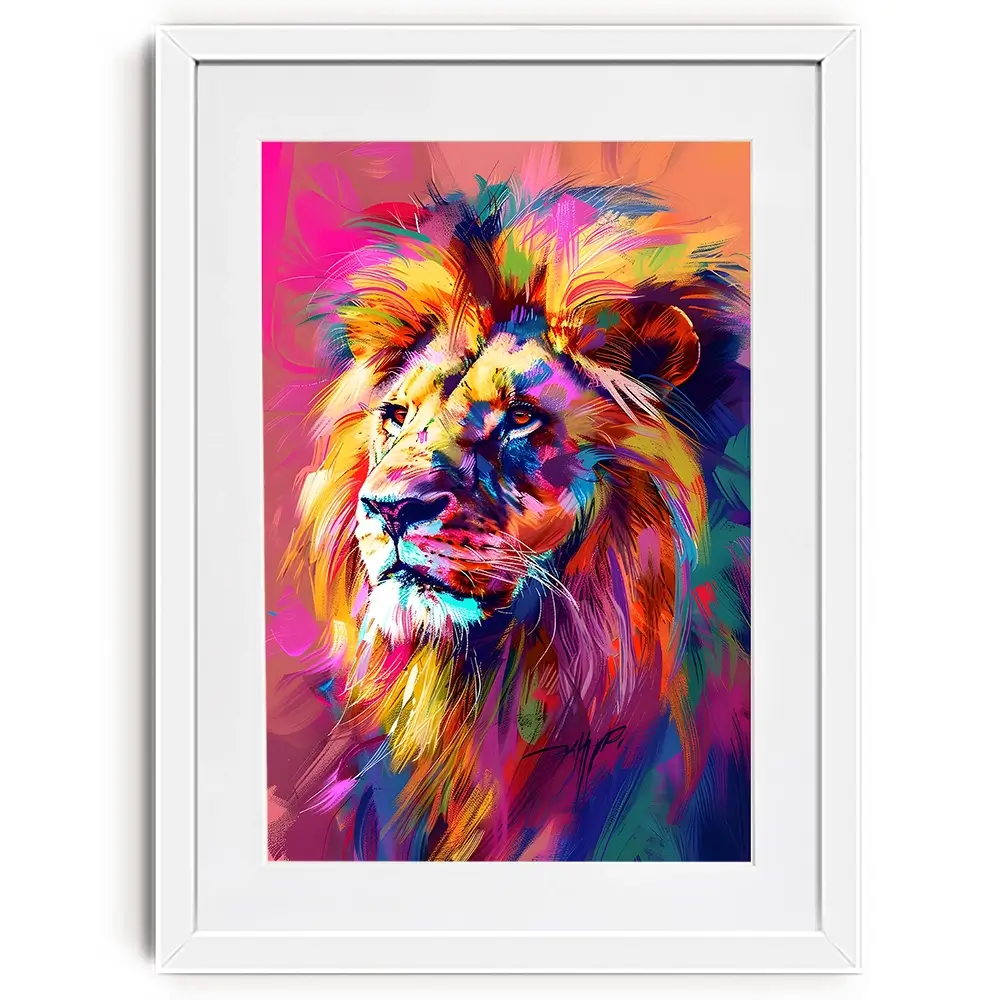 Bold Lion Framed Art Print Bold Lion Framed Art Print wall art product Art Print Shop