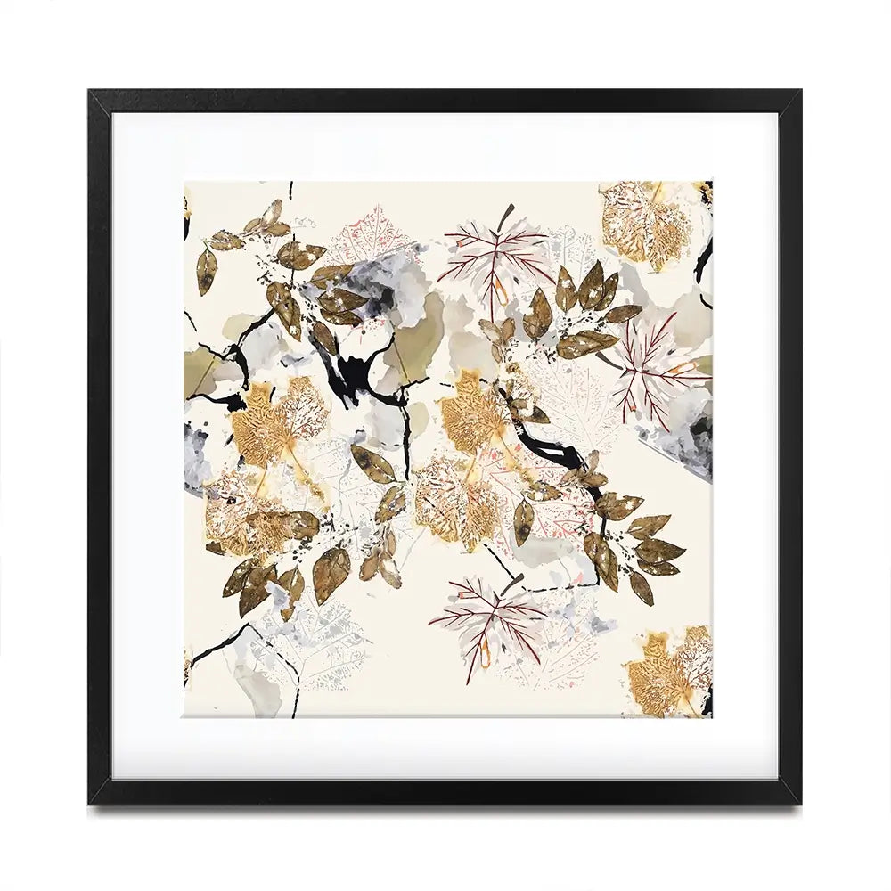 Botanical Branches Square Framed Art Print Botanical Branches Square Framed Art Print wall art product Art Print Shop