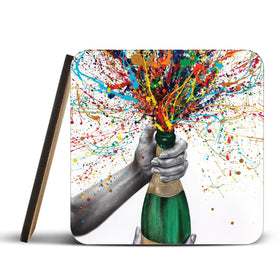Bottle Of Nostalgia Coaster Set Rainbow Soul Tree Coaster Set | Rainbow Soul Tree Art Coasters wall art product Ashvin Harrison