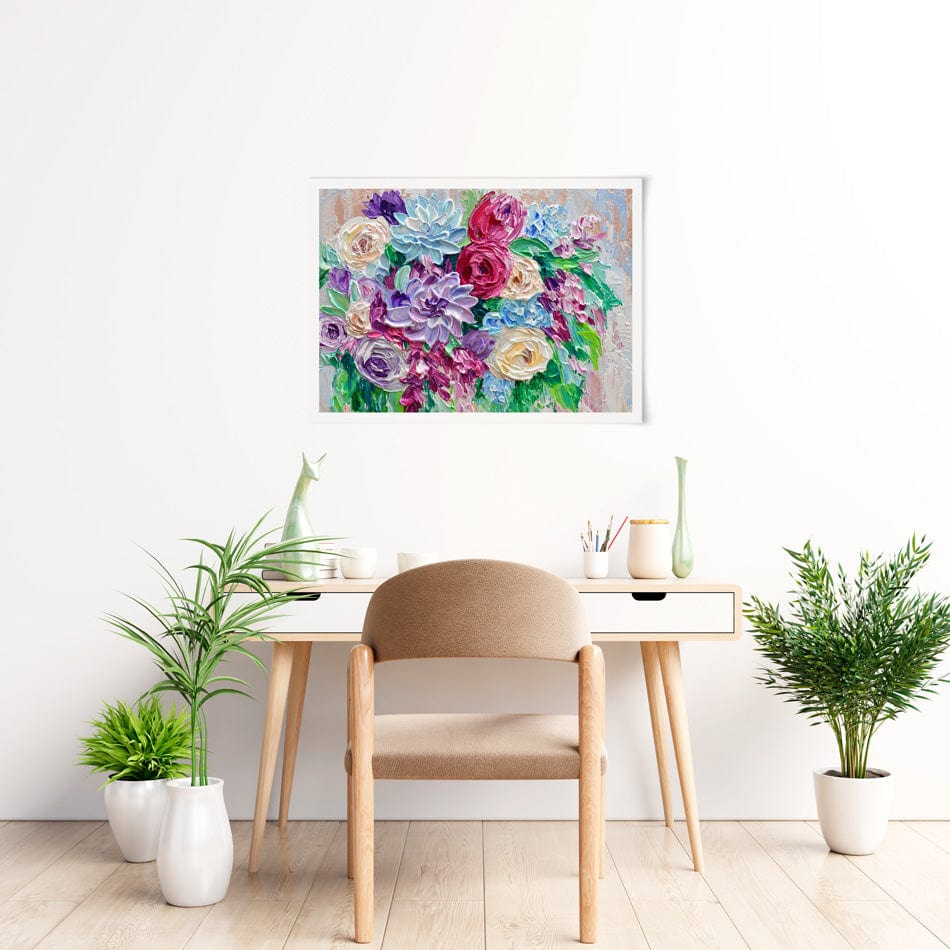 Bouquet Art Print wall art product Olga Tkachyk
