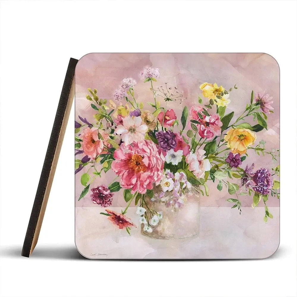 Bouquet Blooms Coaster Set Bouquet Blooms Coaster Set wall art product Carol Robinson