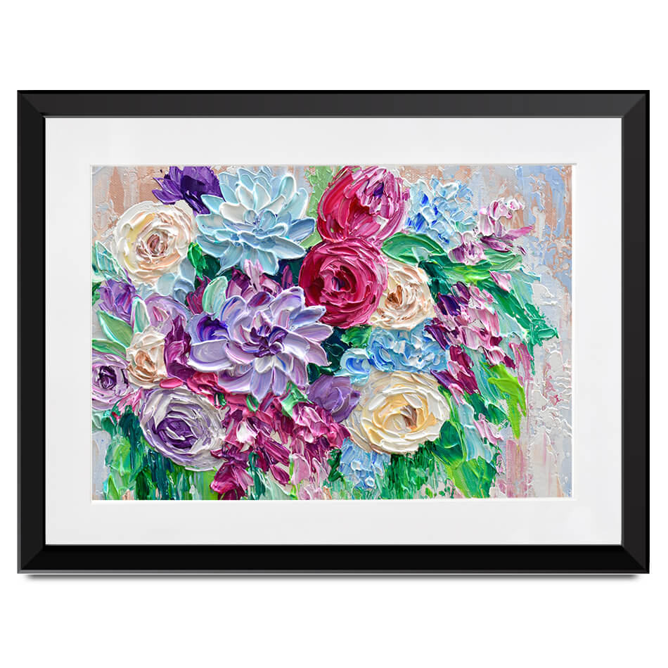 Bouquet Framed Art Print Bouquet Framed Art Print wall art product Olga Tkachyk