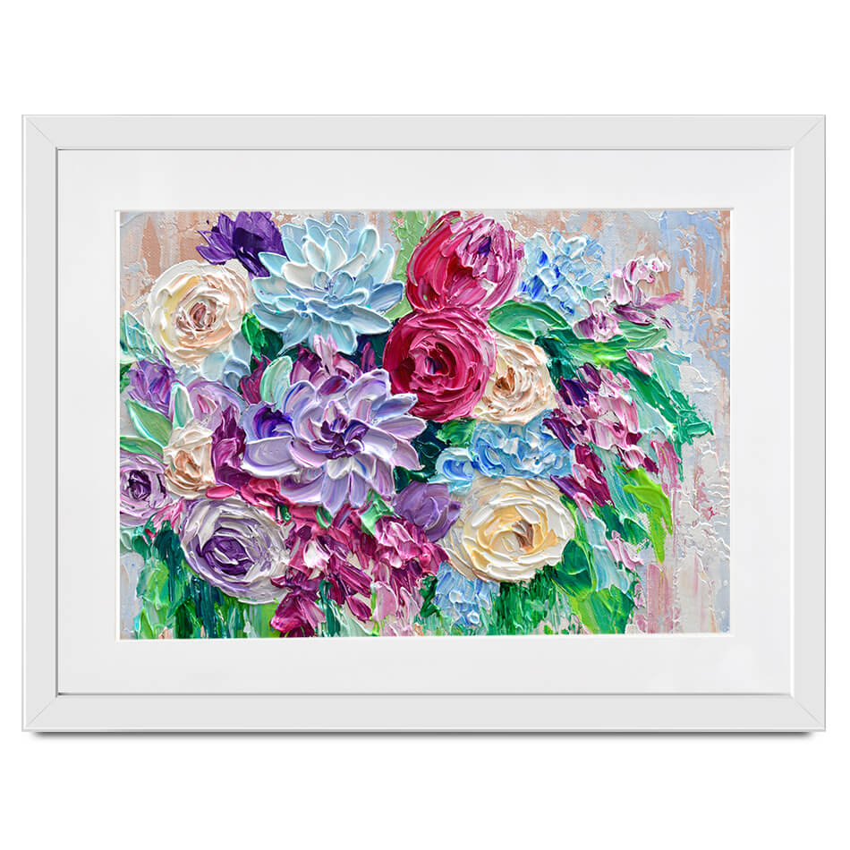 Bouquet Framed Art Print Bouquet Framed Art Print wall art product Olga Tkachyk