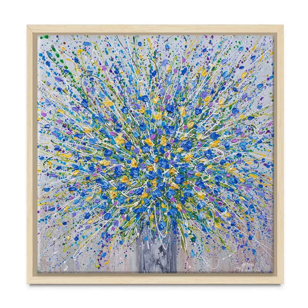 Bouquet Of Blue Flowers Canvas Print Bouquet Of Blue Flowers Canvas Print wall art product Olga Tkachyk