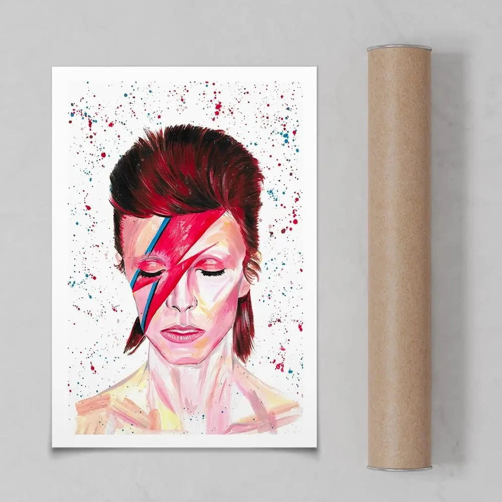 Bowie Art Print Bowie Art Print wall art product Emma LC Art