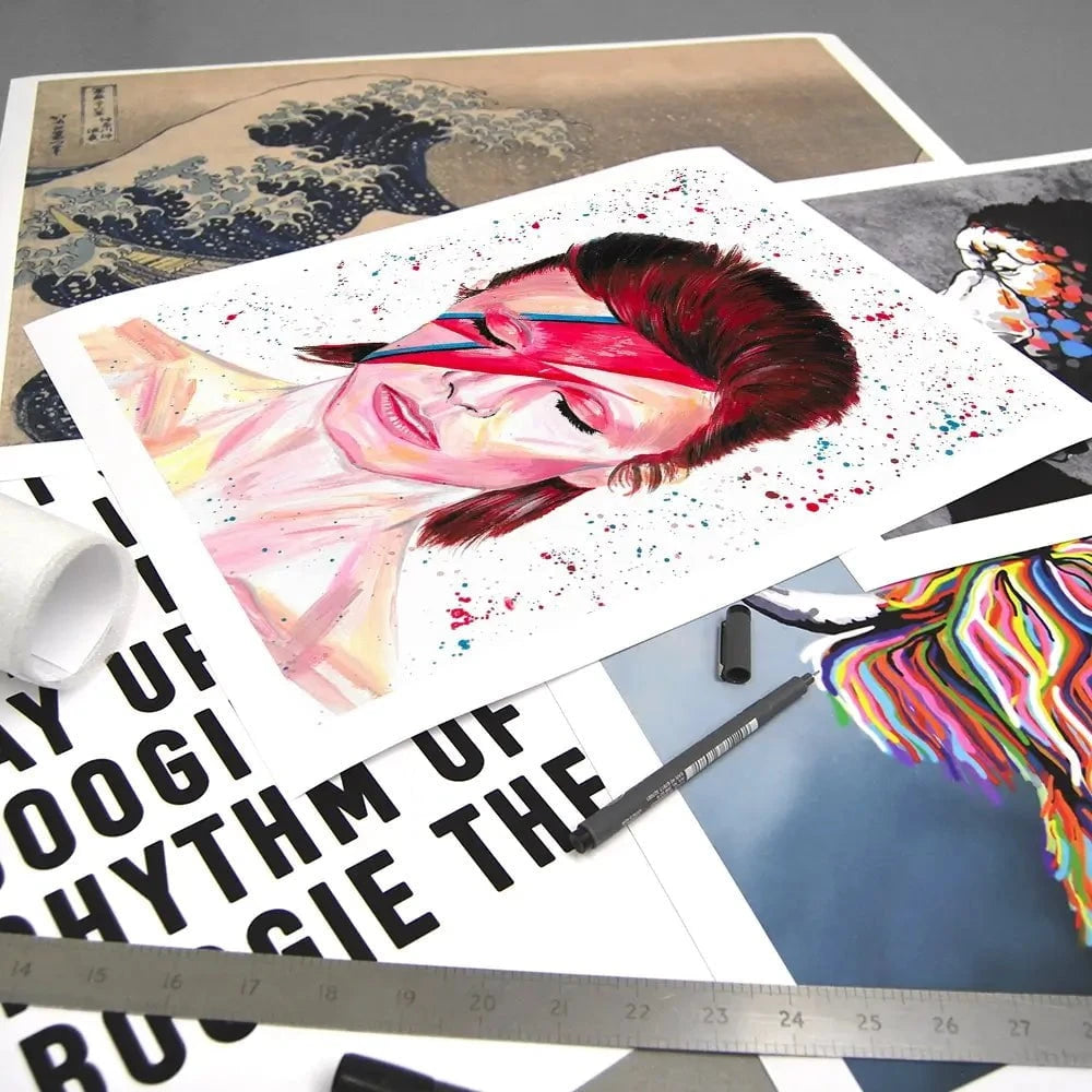 Bowie Art Print Bowie Art Print wall art product Emma LC Art