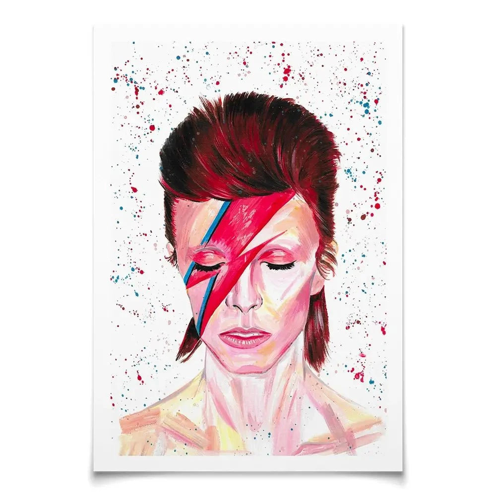 Bowie Art Print Bowie Art Print wall art product Emma LC Art