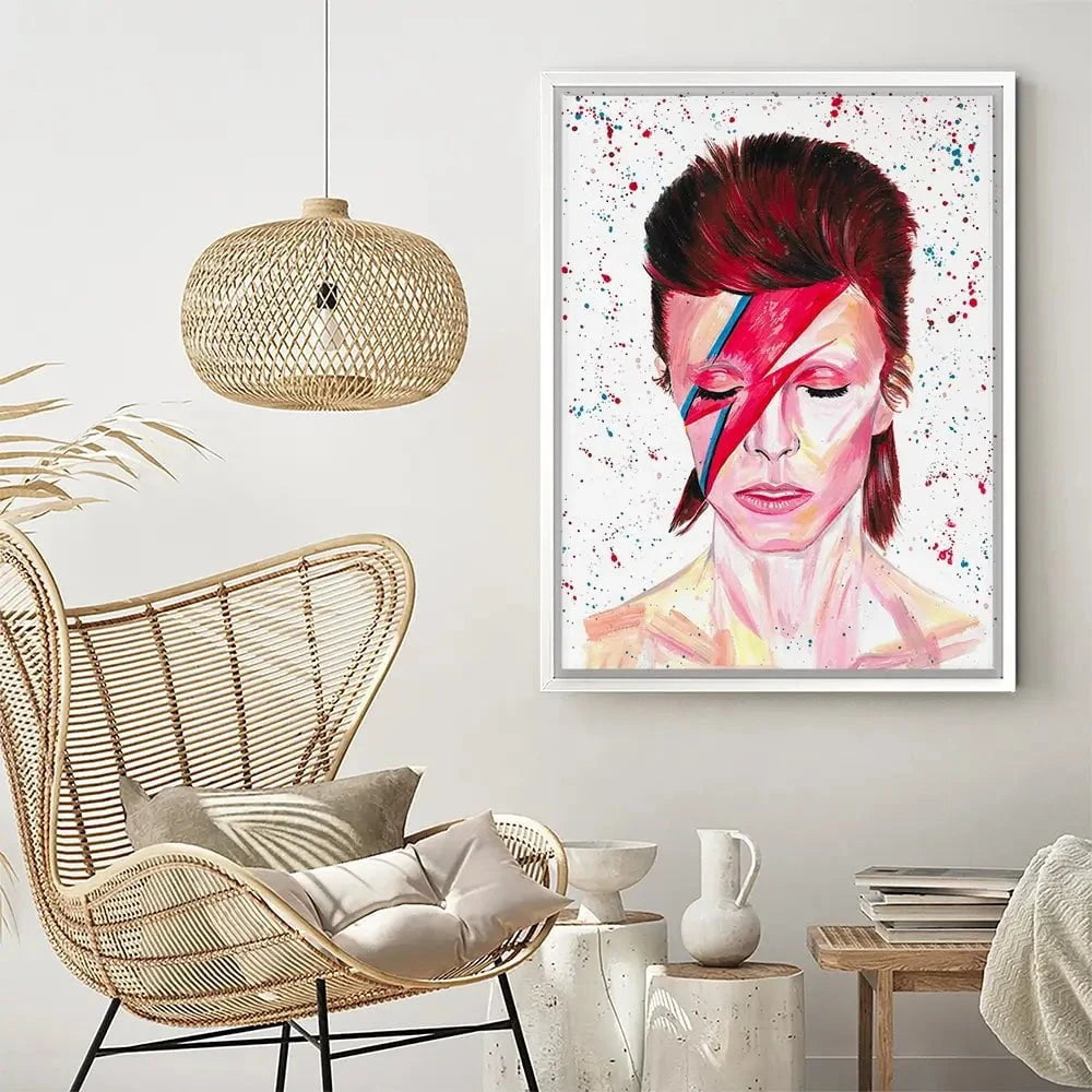 Bowie Canvas Print Bowie Canvas Print wall art product Emma LC Art
