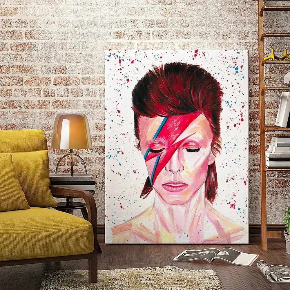 Bowie Canvas Print Bowie Canvas Print wall art product Emma LC Art