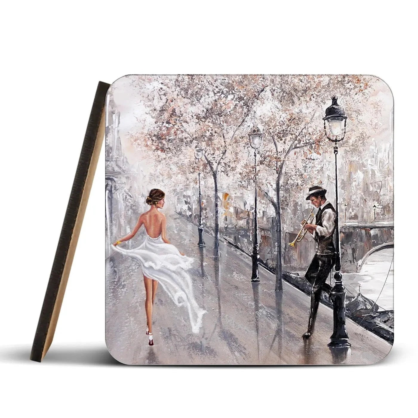 Breathless Paris Flair Coaster Set Rainbow Soul Tree Coaster Set | Rainbow Soul Tree Art Coasters wall art product Isabella Karolewicz