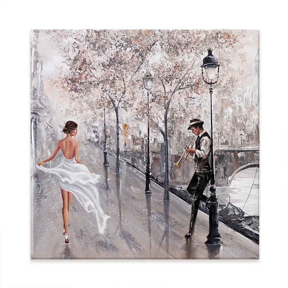 Breathless Paris Flair Square Canvas Print Breathless Paris Flair Square Canvas Print wall art product Isabella Karolewicz