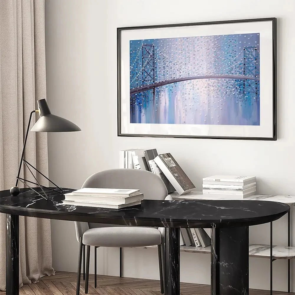Bridge In The Mist Framed Art Print Bridge In The Mist Framed Art Print wall art product Ekaterina Ermilkina