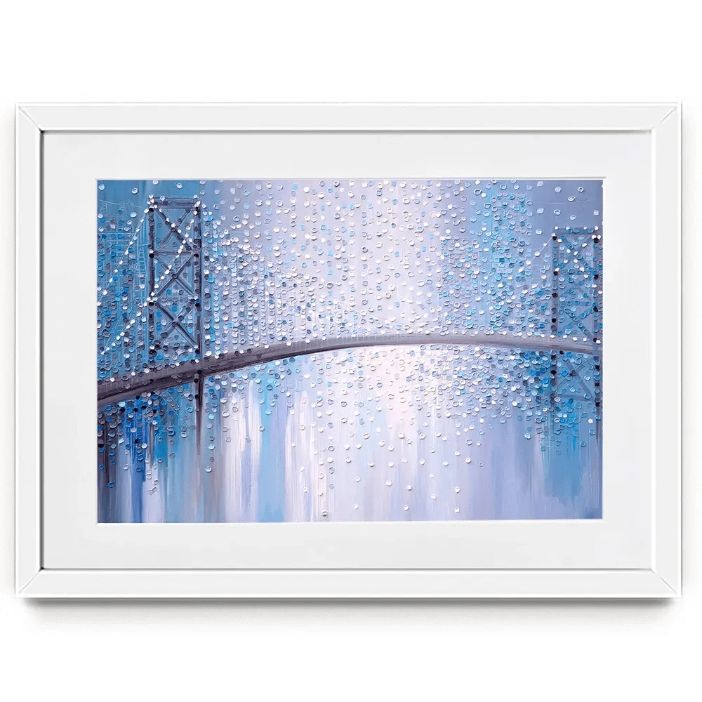 Bridge In The Mist Framed Art Print Bridge In The Mist Framed Art Print wall art product Ekaterina Ermilkina