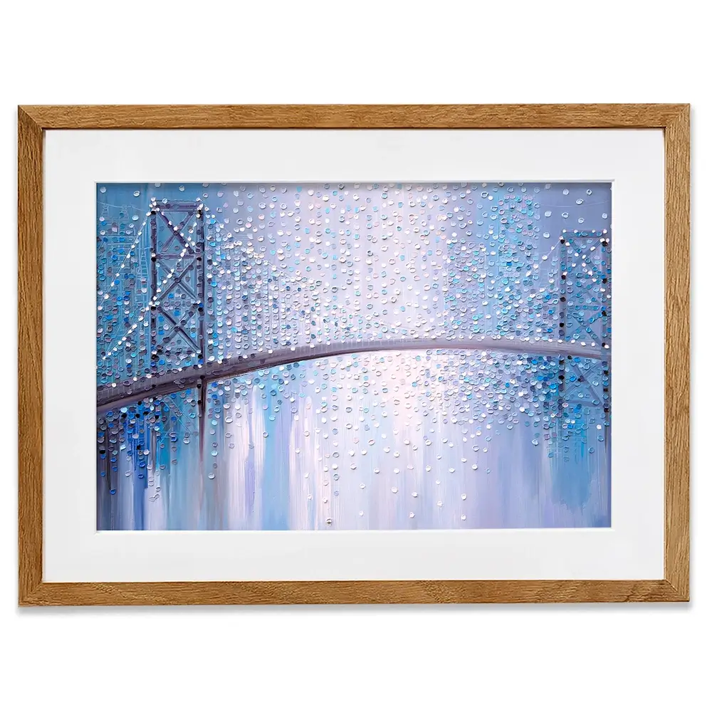 Bridge In The Mist Framed Art Print Bridge In The Mist Framed Art Print wall art product Ekaterina Ermilkina