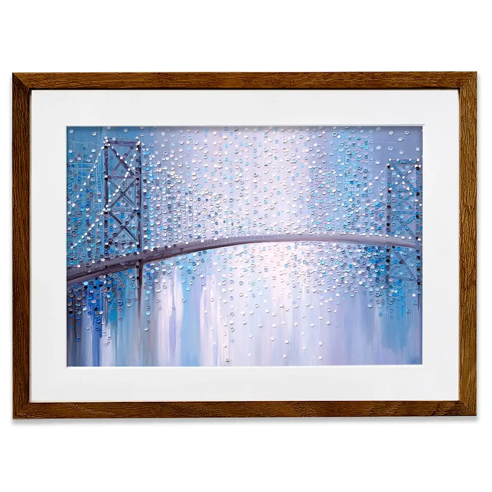 Bridge In The Mist Framed Art Print Bridge In The Mist Framed Art Print wall art product Ekaterina Ermilkina